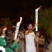 Estudante participa de revezamento da tocha olímpica