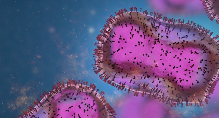 Amostras de sangue com o vírus monkeypox, agente causador da doença que, a partir de agora, é chamada pelo nome mpox (Adobe Stock)