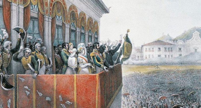“O Dia do Fico”, de Jean-Baptiste Debret: aclamação da permanência de Dom Pedro, em 1822, foi um dos episódios da tensão entre Brasil e Portugal, que culminou com as Guerras de Independência (Reprodução/Agência Brasil)
